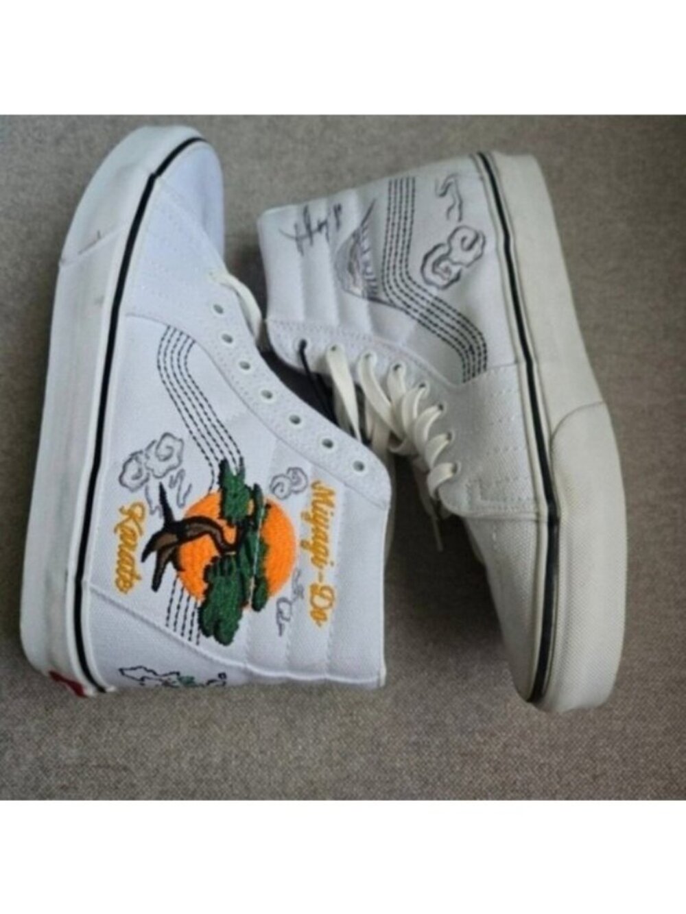 Vans Cobra Kai Miyagi Do Women Size 9 Sk8 Hi White Reseda Okinawa 072026 - Picture 4 of 7
